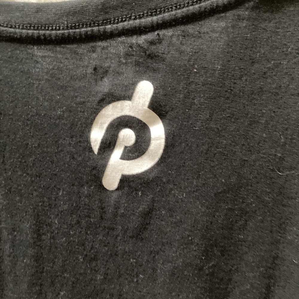 Peloton Century 100 Cotton Adult Men's Black Biking Cycling -Shirt Size Medium - Picture 7 of 11